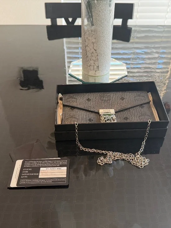 MCM Patricia clutch bag grey - Picture 1 of 8